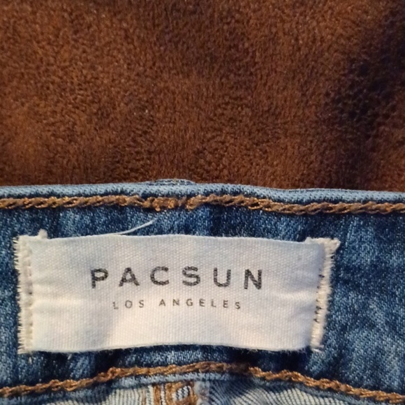 PACSUN, DISTRESSED, LOW RISE, SKINNIEST, STRETCH JEANS W24X36 - Picture 7 of 10